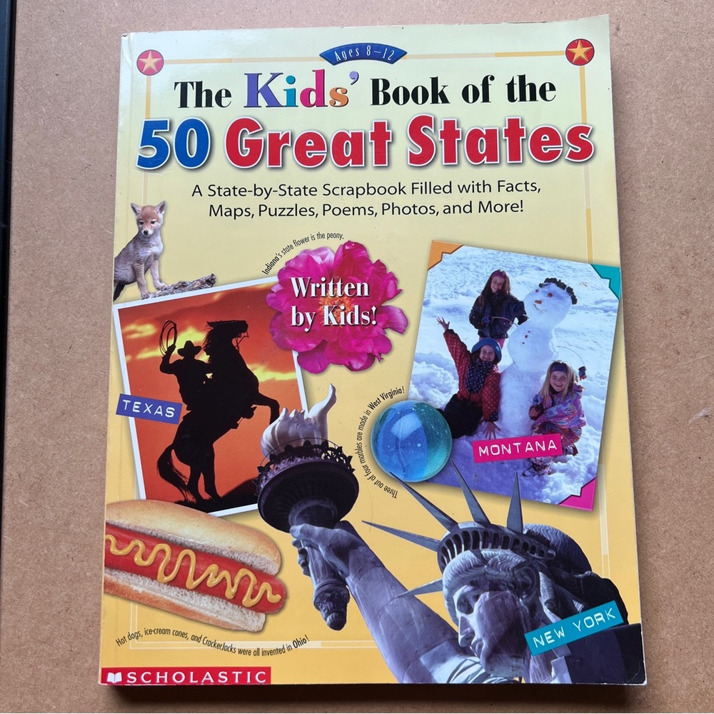 Scholastic Softcover “The Kids' Book of the 50 Great States” Written By Kids